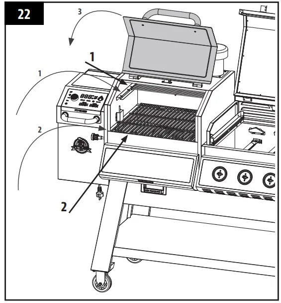 KC COMBO 300522 Wood Pellet and Griddle - assembly 23