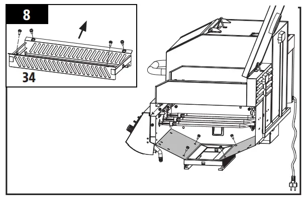KC COMBO 300522 Wood Pellet and Griddle - assembly 9