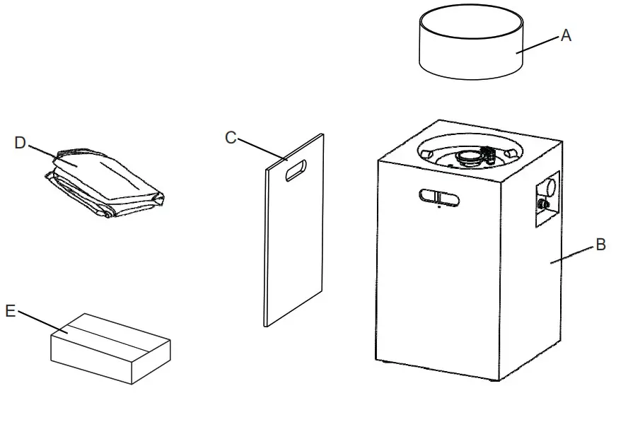 Xaralyn FR02-08-A1 Clean Fire System Fire Pit - fig 1
