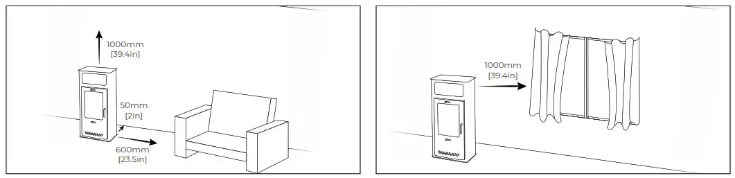 CACH FIRES BIO 20 218 Bioethanol Stove Fireplace - Fireplace