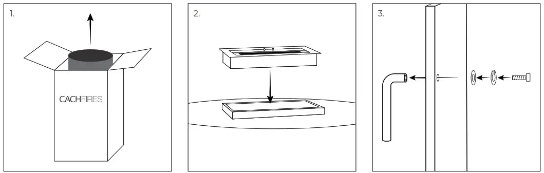CACH FIRES BIO 20 218 Bioethanol Stove Fireplace - Installation