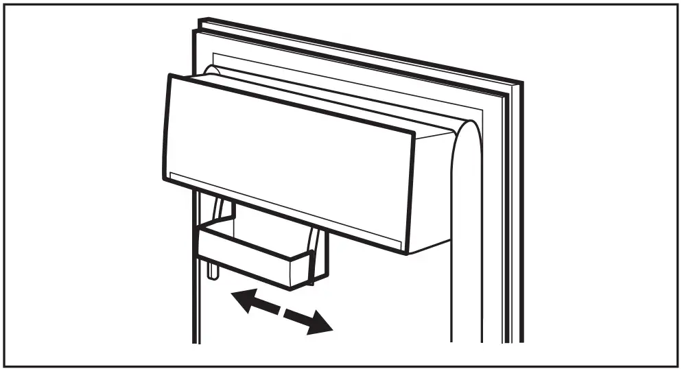 Positioning the door shelves
