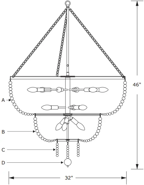 CRYSTORAMA 612-FB Rylee 12 Light Chandelier A1