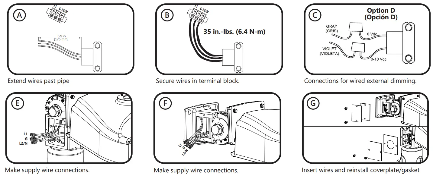 GE current GEH6049 LED Area Light - past pipe