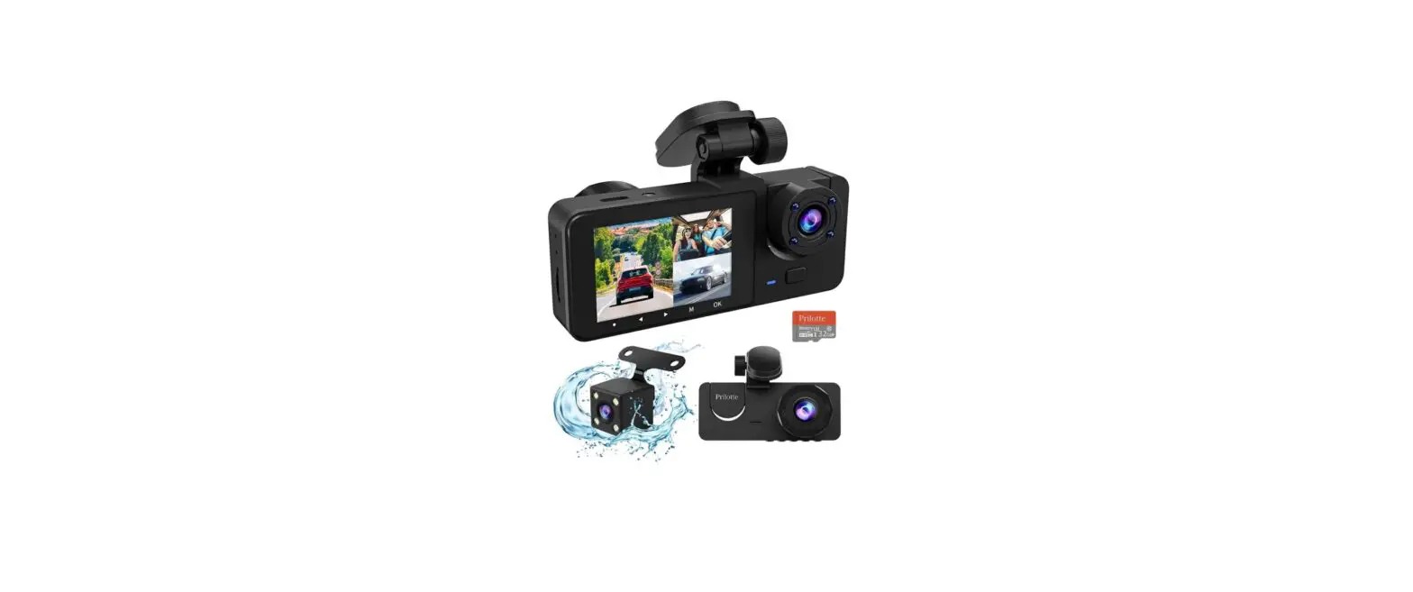 Prilotte 1080pnew-y15 3 Channel Dash Cam Front And Rear User Manual