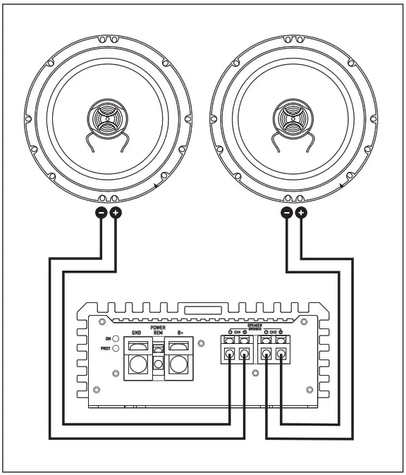 DLS PA6 6 5Inch 2 Way Coaxial Speaker - Wiring diagram
