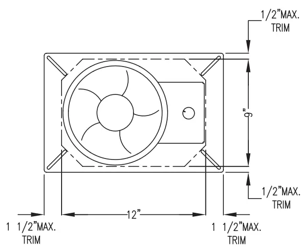 Mounting Plate Trim Dimensions