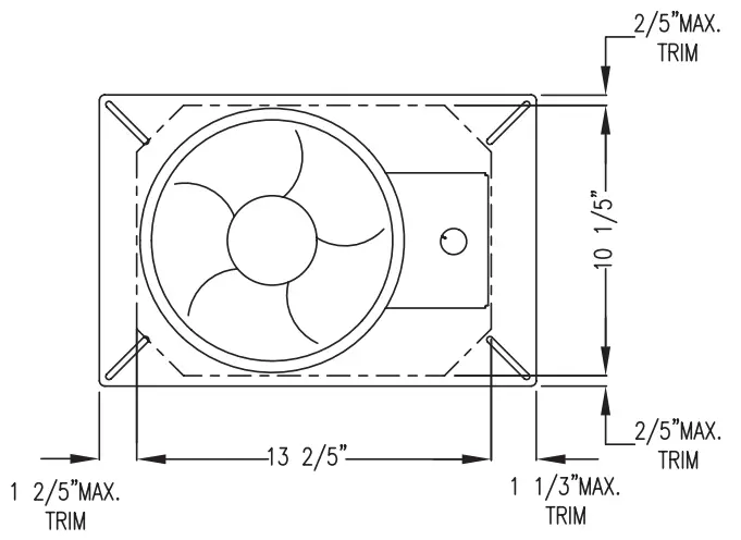Mounting Plate Trim Dimensions