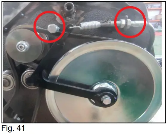 COBRA Fortis 14L Series Lawn Mower - Drive Control Adjustment