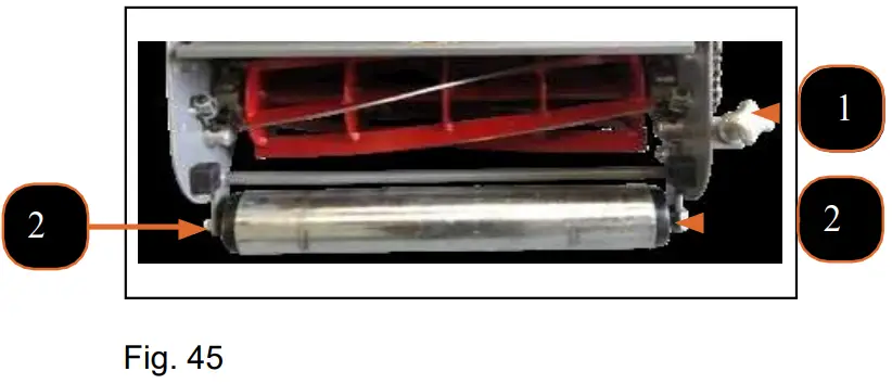 COBRA Fortis 14L Series Lawn Mower - Lubrication Points