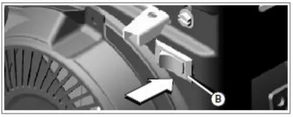 COBRA Fortis 14L Series Lawn Mower - engine switch control