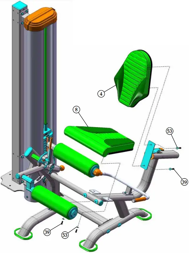 TUFFSTUFF AP 71LE Leg Extension - Assembly 10