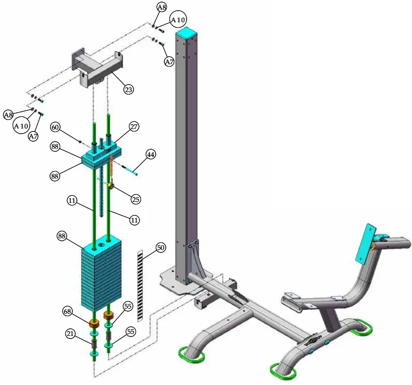 TUFFSTUFF AP 71LE Leg Extension - Assembly 4