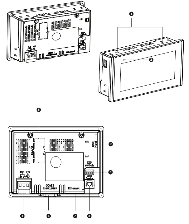 NOVAKON P04 4.3 Inch HMI Intelligent IIoT Gateway - Diagram
