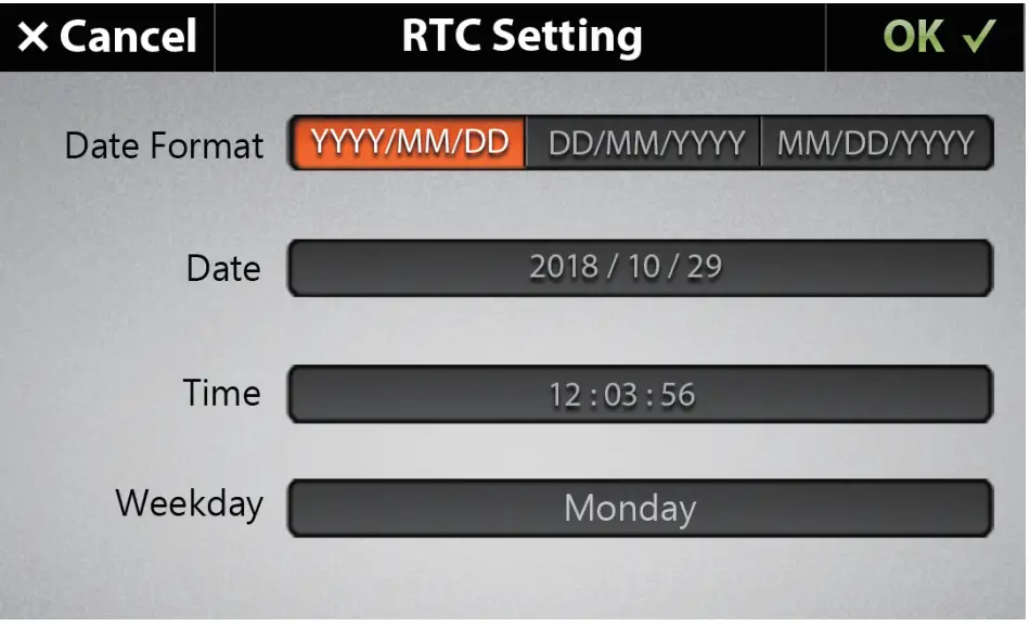 NOVAKON P04 4.3 Inch HMI Intelligent IIoT Gateway - Menu Screen 7