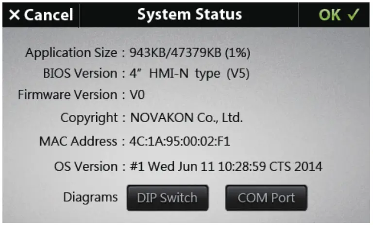 NOVAKON P04 4.3 Inch HMI Intelligent IIoT Gateway - Power On Test 3