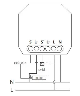 Kanlux-S-SWITCH-SHUTTER-Recessed-WIFI-Roller-Shutter-Relay-FIG-2