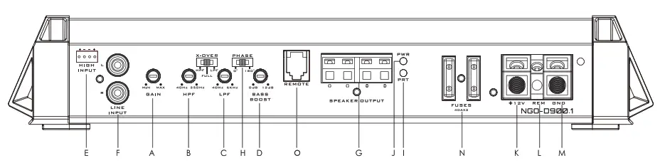 Nakamichi NGO D900 1 car Stereo Amplifier - fig 1.