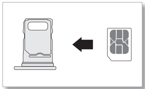 Put in a physical SIM card and power on