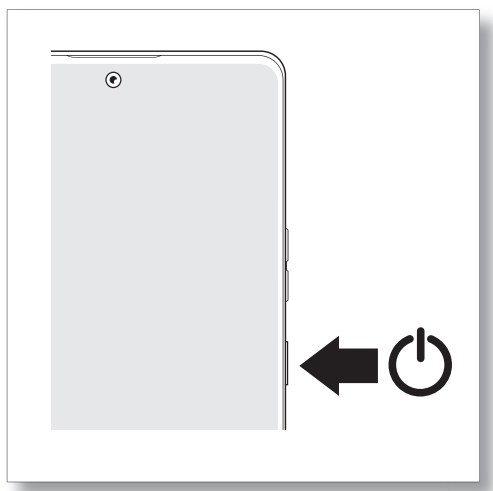 Put in a physical SIM card and power on