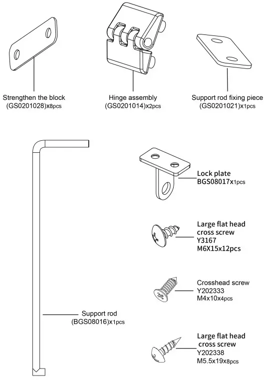 Kadehome GS08002 Small Single Cabinet - fig 4