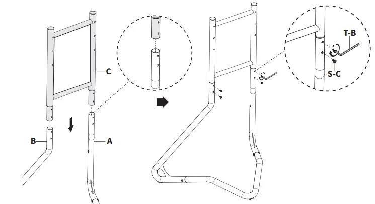 V-I-V-O-STAND-TV75BH-Black-Corner-TV-Stand-with-Dark-Walnut-Shelves-FIG-3