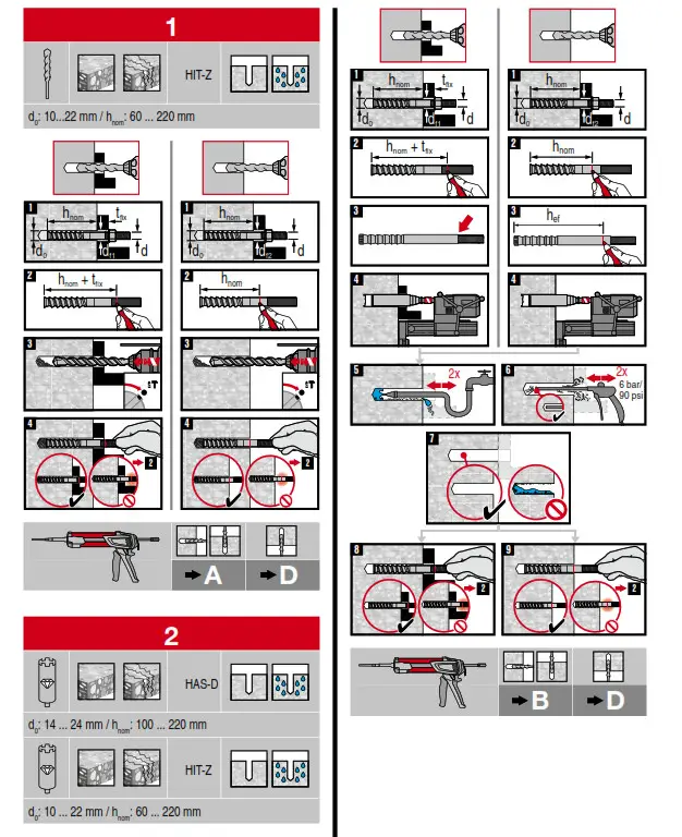 HILTI HIT-HY 200-A Adhesive Anchor - fig 7
