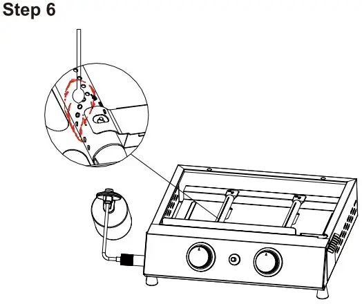 Royal Gourmet PD1203A 2 Burner Portable Gas Griddle - Assembly 6
