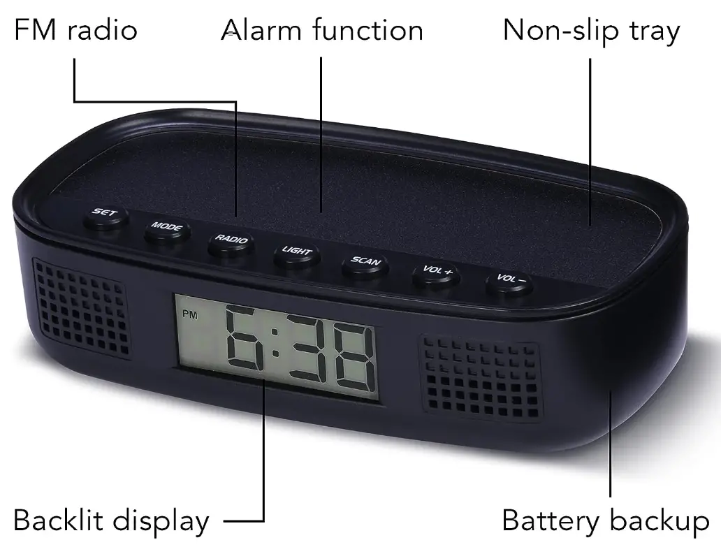 RCA RCD5V Digital Radio Alarm Clock-fig-1