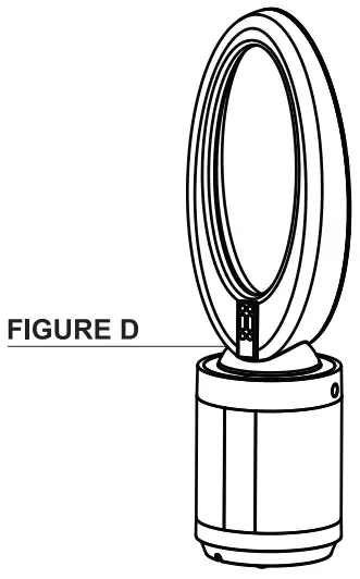 Hunter HPF500 ExtremeAir Bladeless Air Purifier Tower Fan - Attaching The Remote
