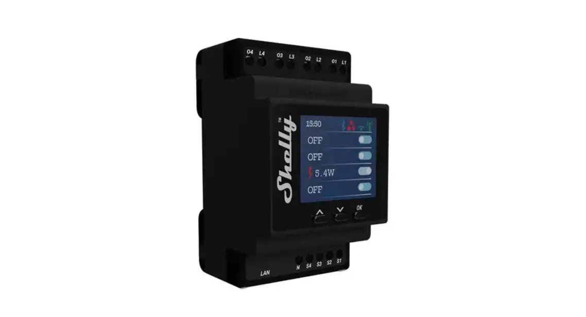 Shelly Pro 4pm Circuit Wi-fi Relay Switch User Manual