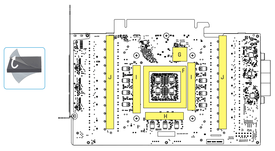 ALPHACOOL ES Geforce RTX 4090 with Backplate - pcb backside