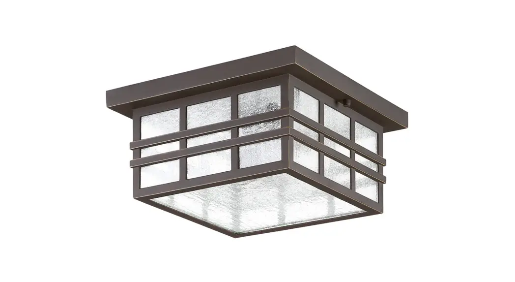 Signature Hardware 434153 Ambler 2-light Flush Mount Outdoor Ceiling Fixture Instruction Manual