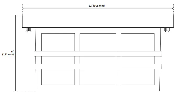 Signature Hardware 434153 Ambler 2-Light Flush Mount Outdoor Ceiling Fixture - fig 1
