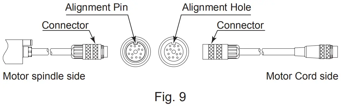 NAKANISHI EMSF 3060K Motor Spindle - Alignment Pin