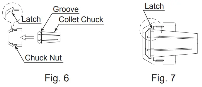 NAKANISHI EMSF 3060K Motor Spindle - chuck in the chuck.