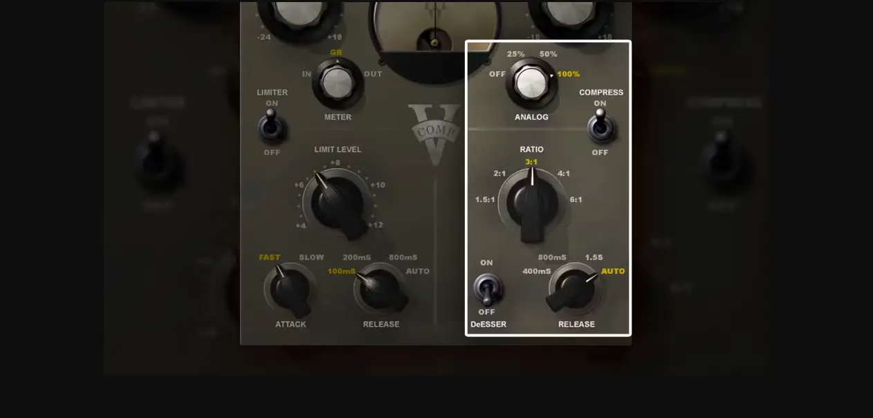 Waves V-series V-comp Master Bus Compressor User Guide