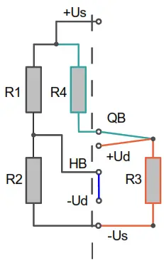 interface BX6-BT 6-Channel Bluetooth Measuring Amplifier - R3 is connected in 3-wire technology