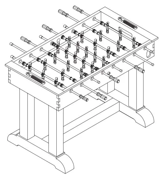 Chamberlain Game Tables Pg-4007 Foosball Table Instruction Manual
