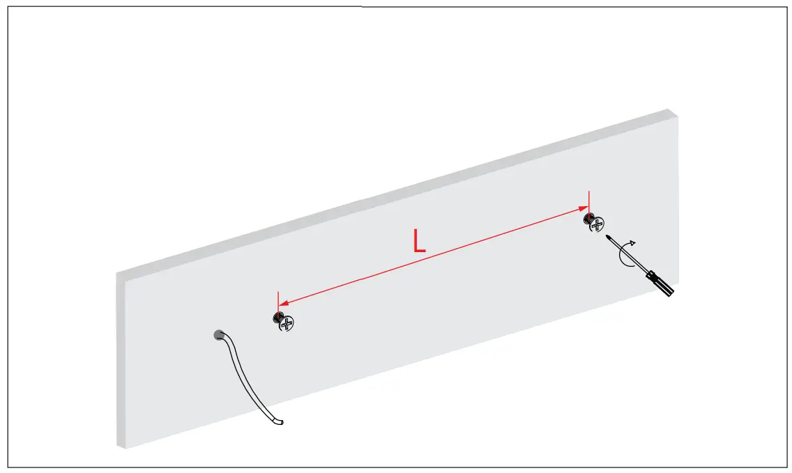Wall Mounted: Chain GLC25 User Manual