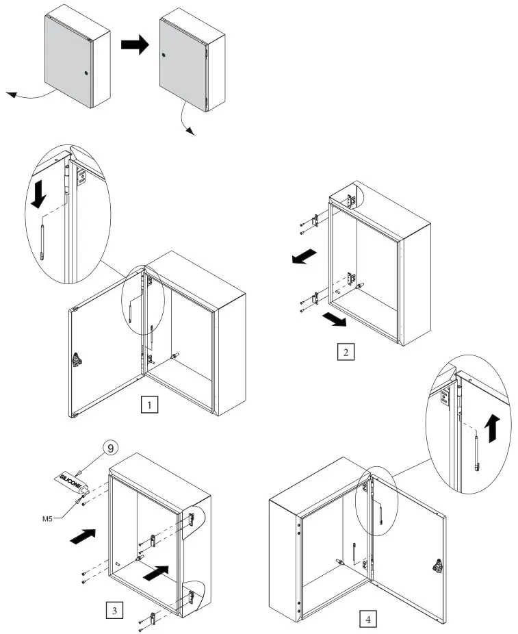 nVent HOFFMAN CDSC24268SS6 Wallmount Disconnect Enclosure - Installation 3