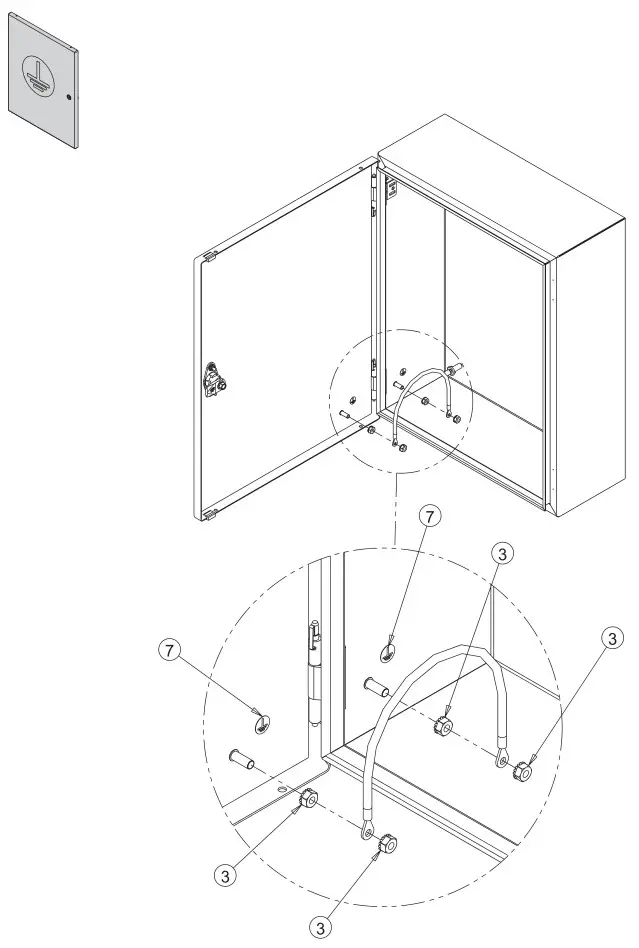 nVent HOFFMAN CDSC24268SS6 Wallmount Disconnect Enclosure - Installation 6