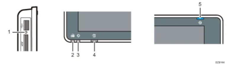 RICOH IM 550 Series All In One Printer - indicator