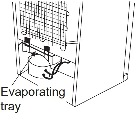 Evaporating tray