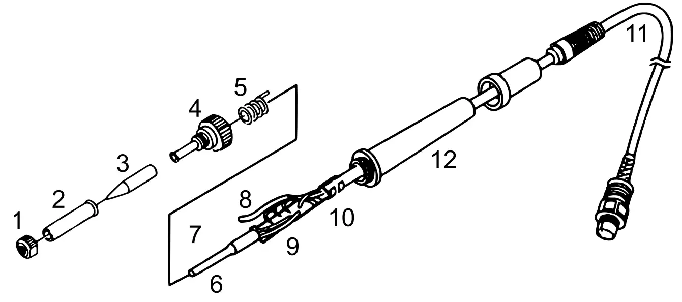 wiltec INT701A Plus Plus Repairing Station Desoldering Pump with Soldering Iron - element 2