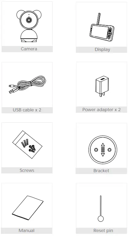 MEARI BABY7T Baby Monitor with Camera-fig1