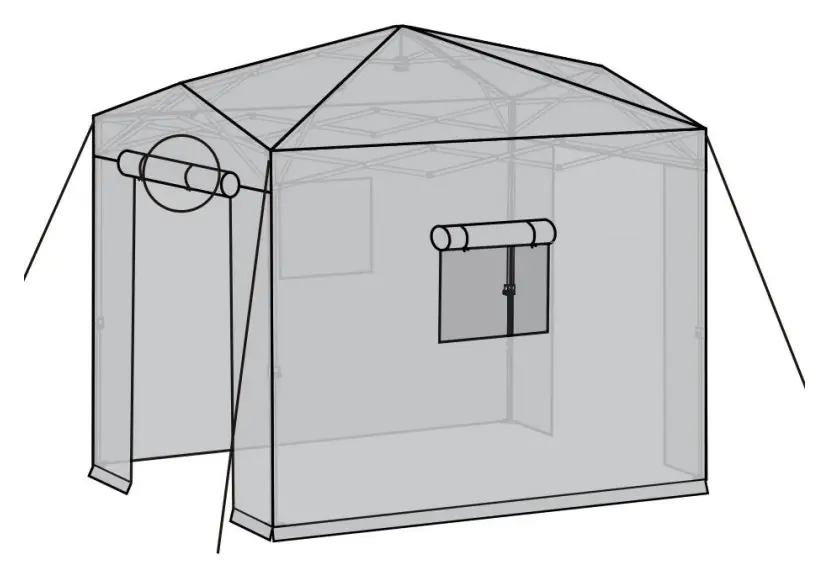 VEVOR GH48 Walk-In Greenhouse Canopy