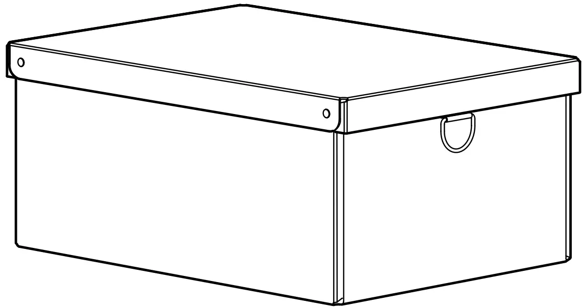 IKEA NIMM Storage Box with Lid