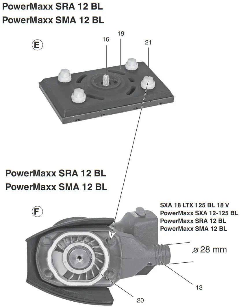 metabo SXA 18 LTX 125 PowerMaxx Sander - FIGURE 2