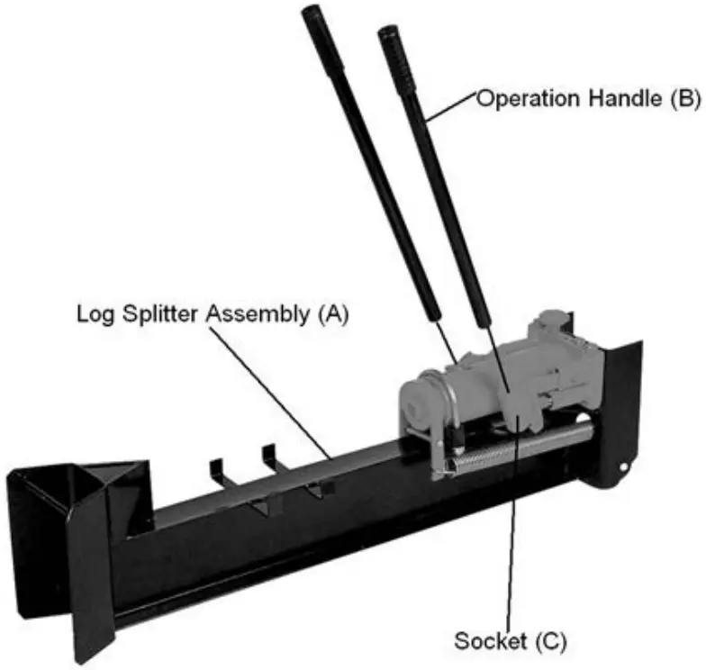 Ytl 017 008 10 Ton Hydraualic Log Splitter - Log Splitter